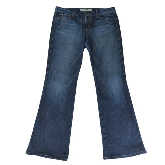 Joe's Jeans Muse Flare Leg Jeans‎ Women's 32 Stretch WC15790 Tricky Dark Wash - Picture 1 of 9